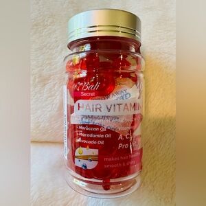 Bali Secret Hair Vitamin Oil Serum Capsule - 40 Red Caps Exp 4/8/27